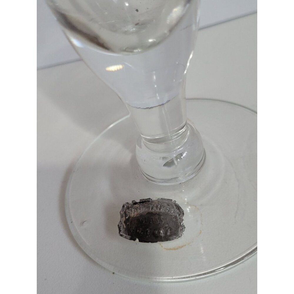 Vintage Mountaineer Etched Crystal Pilsner Glasses Set Of 4 Coin Dot Design Eleg - Picture 4 of 7